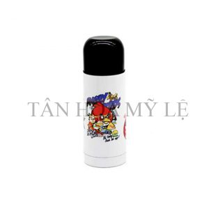 BÌNH GIỮ NHIỆT MÀU TRẮNG NẮP ĐEN 350 ML