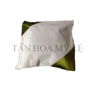 GỐI 2 GÓC MÀU LÁ MẠ+RUỘT GỐI