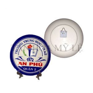 ĐĨA SỨ MẶT TRĂNG 15CM