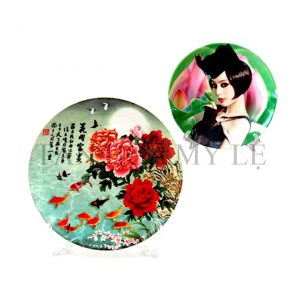 ĐĨA SỨ MẶT TRĂNG 18 CM