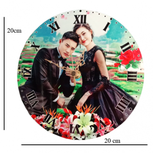 ĐỒNG HỒ GỖ MDF HÌNH TRÒN 20 CM