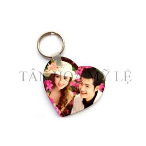 MÓC KHÓA MDF IN 1 MẶT HÌNH TIM