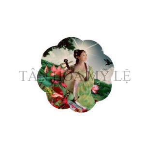 KHUNG HÌNH GỖ MDF HÌNH HOA 14X14CM