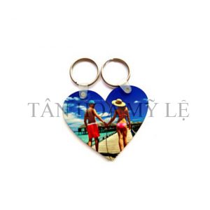 MÓC KHÓA MDF IN 1 MẶT TIM CẶP