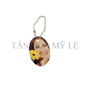 MÓC KHÓA KIM LOẠI IN HAI MẶT HÌNH BẦU DỤC