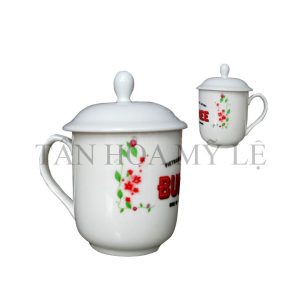 LY BẦU TRẮNG TRƠN CÓ NẮP +HỘP