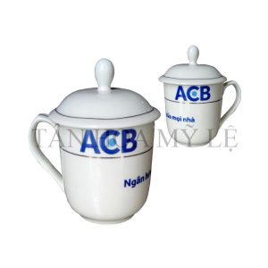 LY BẦU TRẮNG VIỀN VÀNG CÓ NẮP +HỘP