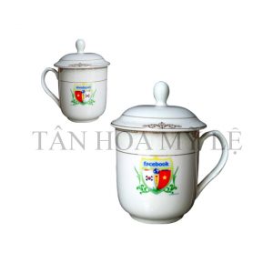 LY BẦU TRẮNG VIỀN VÀNG BẢN TO CÓ NẮP +HỘP