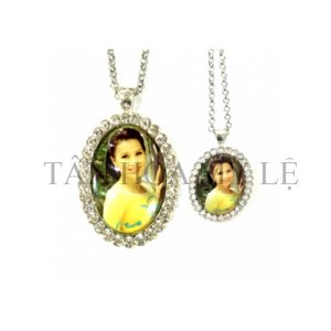 DÂY CHUYỀN XOÀN HÌNH OVAN MÀU BẠC