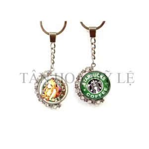 KHÓA XOÀN IN HAI MẶT MÀU BẠC