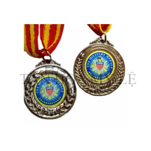 HUY CHƯƠNG BẠC IN NHIỆT 02 MẶT