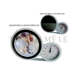 KHUNG HÌNH HỘP ĐÈN +GƯƠNG SOI ĐỒNG HỒ 18X29CM