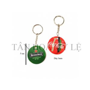 MÓC KHÓA NHỰA IN 2 MẶT TRÒN 5X5X0.3CM