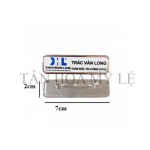 BẢNG TÊN KIM LOAI XI BẠC 2*7CM