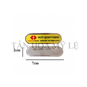 BẢNG TÊN KIM LOAI XI BẠC BO 2*7CM
