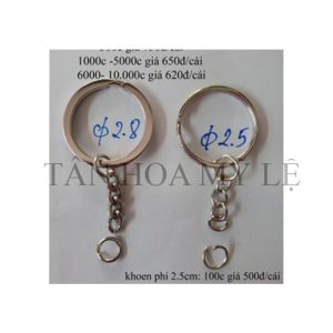 KHOEN KHÓA DẬP HOA VĂN 2.5 & 2.8 CM