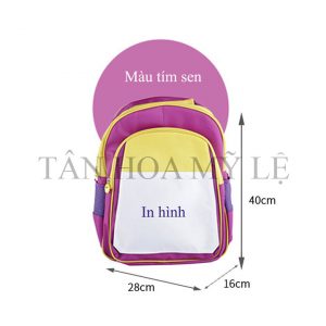 CẶP BÉ CẤP I  MÀU TÍM SEN