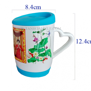 LY QUAI TIM NẮP & ĐẾ SILICON