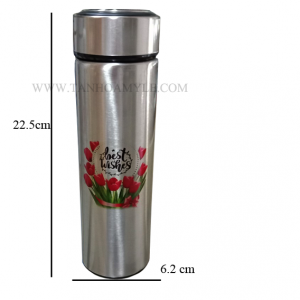 BÌNH NHIỆT TRỤ BẠC CAO 500ML